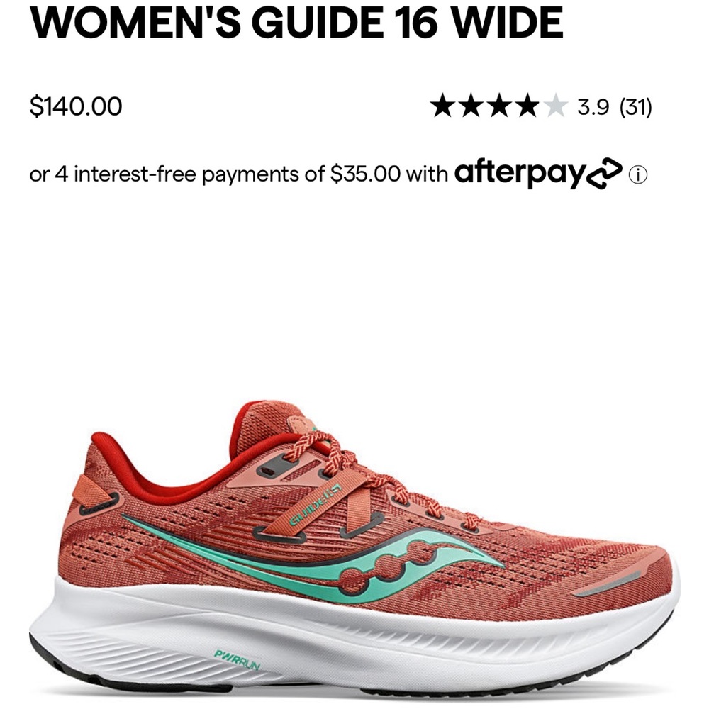 Women’s Saucony Guide 16, 9W, Soot/Sprig